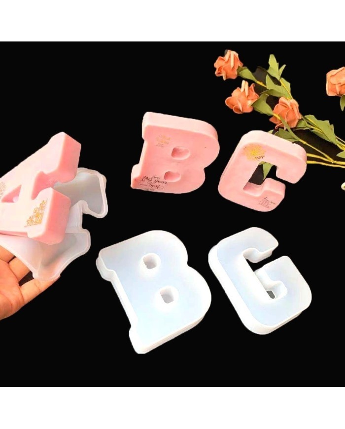 Büyük Reçine Epoksi Silikon Kalıp  Big  Boy Harf  - P