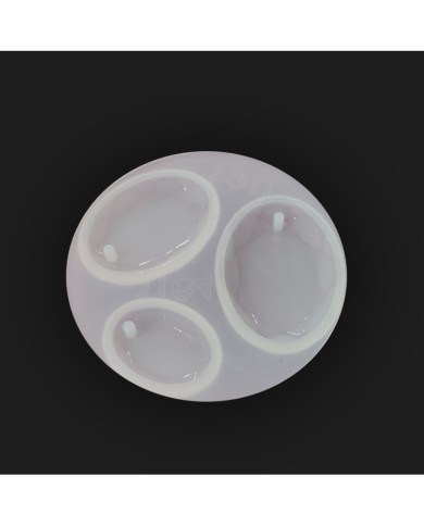 Oval Damla  Reçine Epoksi Takı ve Sabun Kalıbı - Kod:04