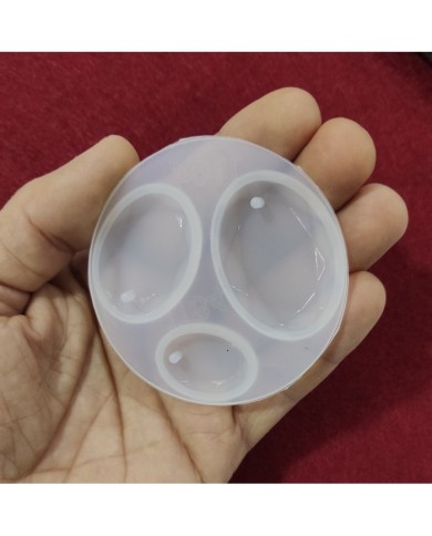 Oval Damla  Reçine Epoksi Takı ve Sabun Kalıbı - Kod:04