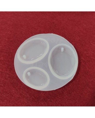 Oval Damla  Reçine Epoksi Takı ve Sabun Kalıbı - Kod:04