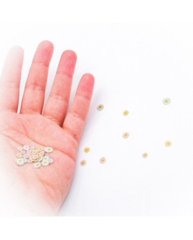 Mini 5D Çiçek Ebruli Renk