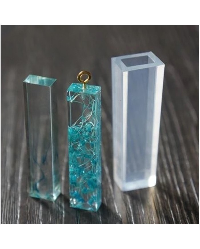 Dikdörtgen Kolye Takı Reçine Epoksi Kalıp -Kod:156