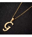 5 ADET - MİNİ HARFLER - METAL KAPLAMA KULPLU GOLD - G