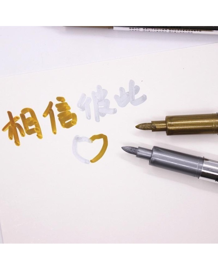 Gümüş Epoksi Varak Kalem - Alkol bazlı Metalik