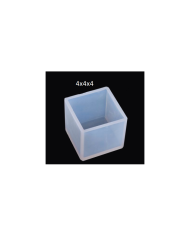 Küp Reçine Epoksi Mum Kalıbı - 4cm -Kod:59