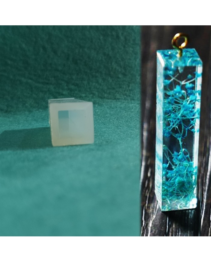 Kolye Takı Reçine Epoksi Kalıp - Kare -Kod:154