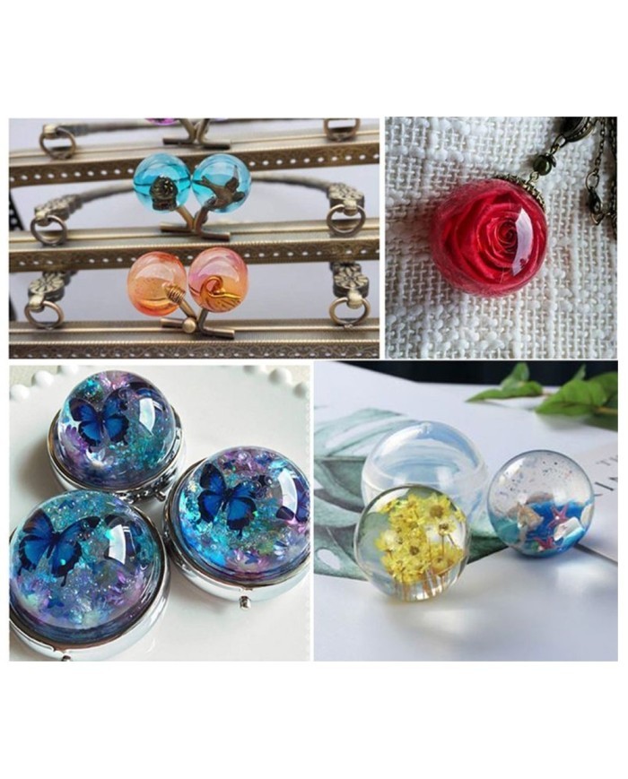 Yuvarlak Kolye Reçine Epoksi Kalıp - 2.5cm -Kod:99