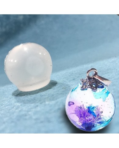 Yuvarlak Kolye Reçine Epoksi Kalıp - 3cm -Kod:93