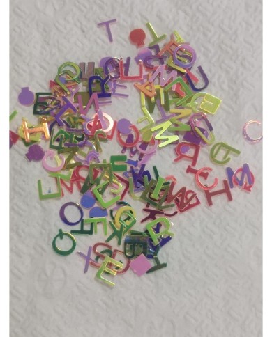 Glitter Harf Pul  Karışık Renk 5 gr