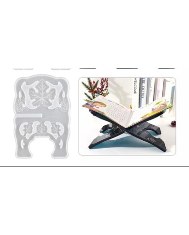 Yaprak desenli Rahle  BİR ADET SİLİKON KALIP -Kod:371