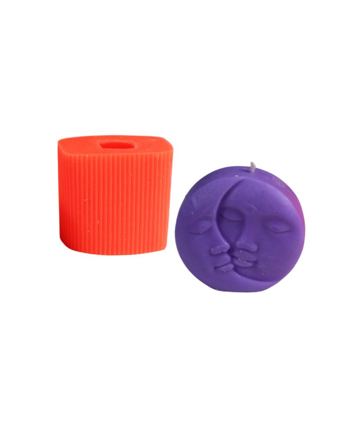 Ay ve Güneş Silikon Mum Kalıbı M-217