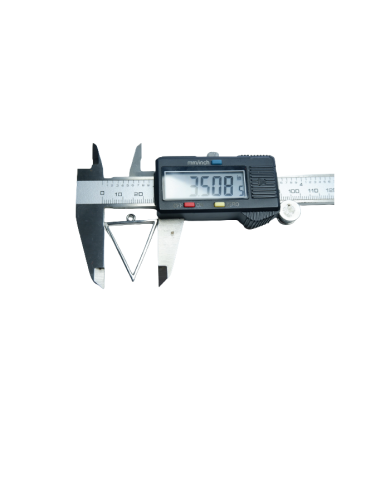 Üçgen Model Metal kolye Ucu - gümüş