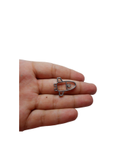 Uzay Mekiği  Model Metal kolye Ucu - gümüş