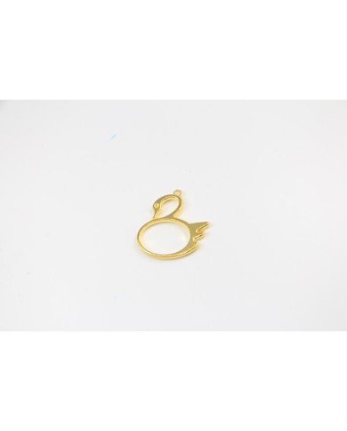 Pirinç Kuğu Kolye Ucu - Bijuteri Takı