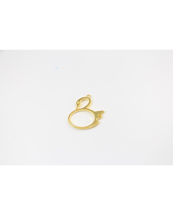 Pirinç Kuğu Kolye Ucu - Bijuteri Takı