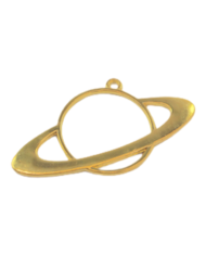 Pirinç Satürn Kolye Ucu - Bijuteri Takı