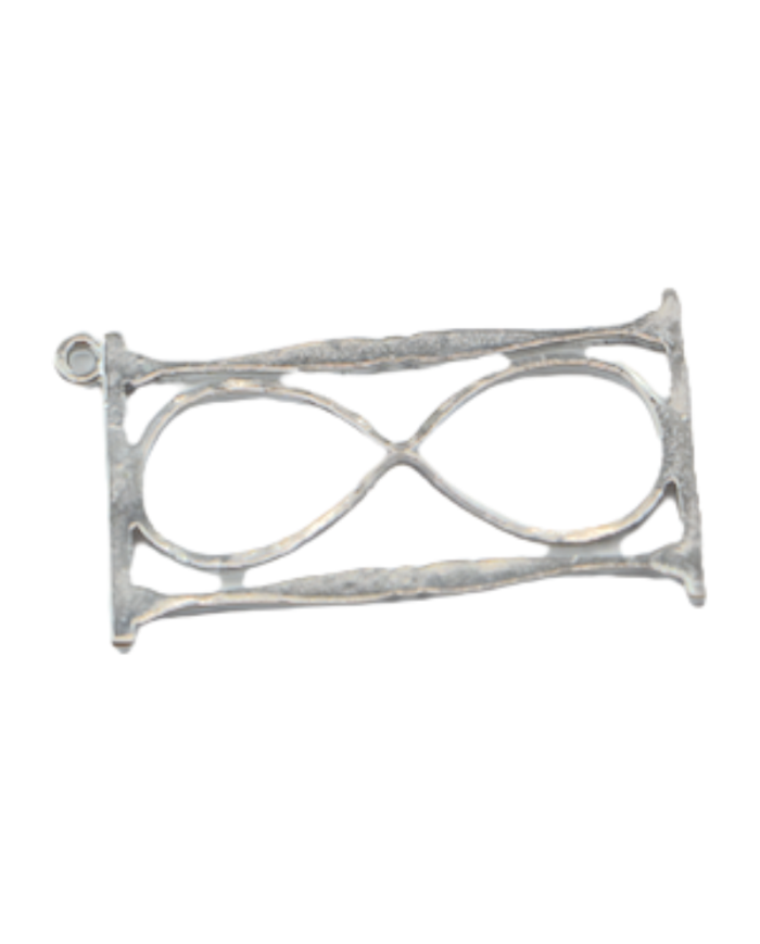 Pirinç Kum Saati Kolye Ucu - Bijuteri Takı