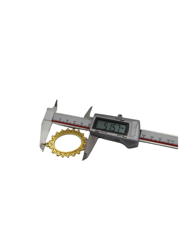 Pirinç Ayna Desenli Kolye Ucu - Bijuteri Takı