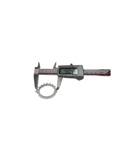 Pirinç Halka Ayna Desenli Kolye Ucu - Bijuteri Takı