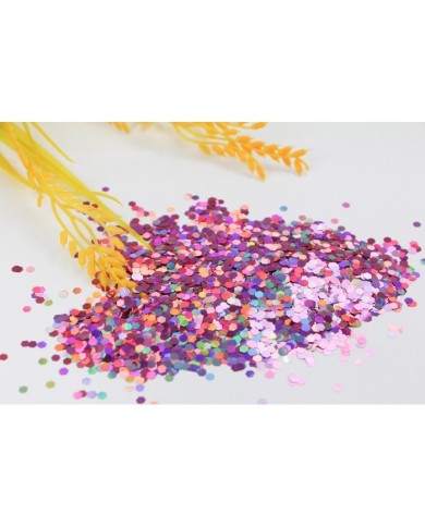 Altıgen Epoksi ve Kozmetik Pulu Glitter 5 Gr - Pembe