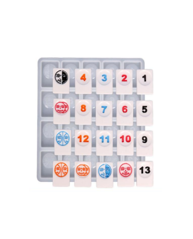 Okey Taşı Desenli Silikon kalıp - 187x173-Kod:383