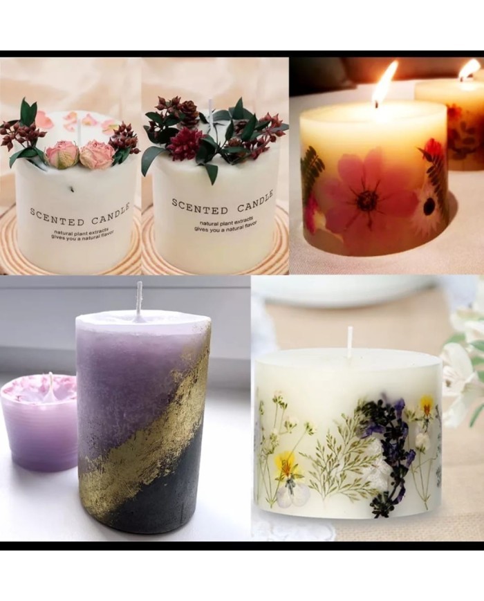 SİLİNDİR -  Silikon mum Kalıp - 6cm * 6 cm -Kod:998