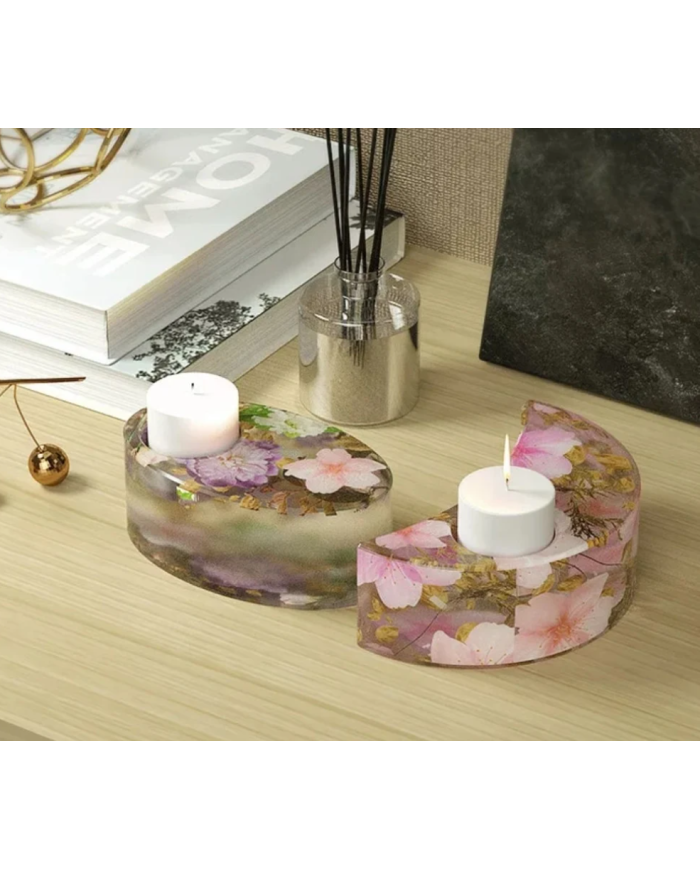 Mum Altlığı Silikon Kalıp Epoksi Döküm Kalıbı-Kod:1042B