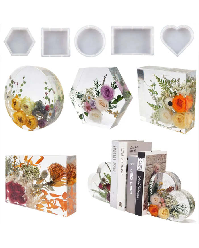 Dekoratif Silikon Kalıp Epoksi Döküm Kalıbı-Yuvarlak -Kod:1045