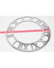 35 Cm  Roma Rakam Gümüş Pleksi Saat