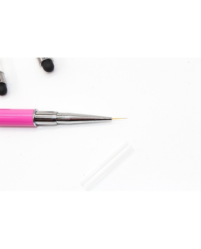 Tırnak ve Epoksi Boyama Fırçası- pembe üçlü set