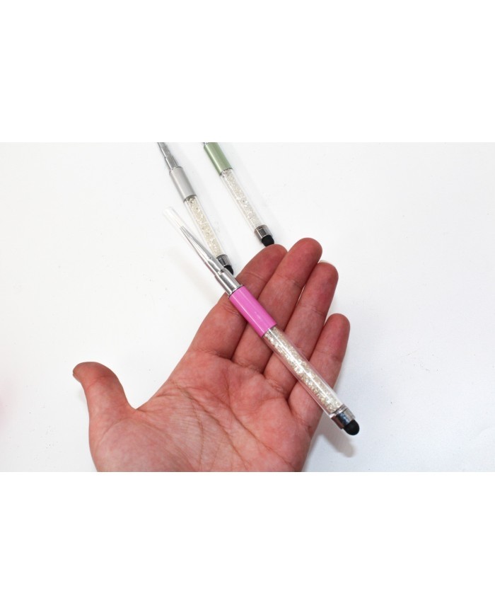 Tırnak ve Epoksi Boyama Fırçası- pembe üçlü set