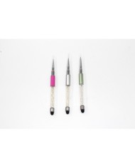 Tırnak ve Epoksi Boyama Fırçası- pembe üçlü set