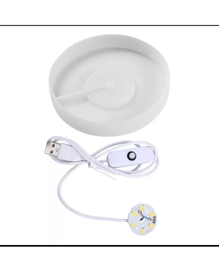 Yuvarlak Ledli Epoksi Kalıbı Altlık -Kod:397