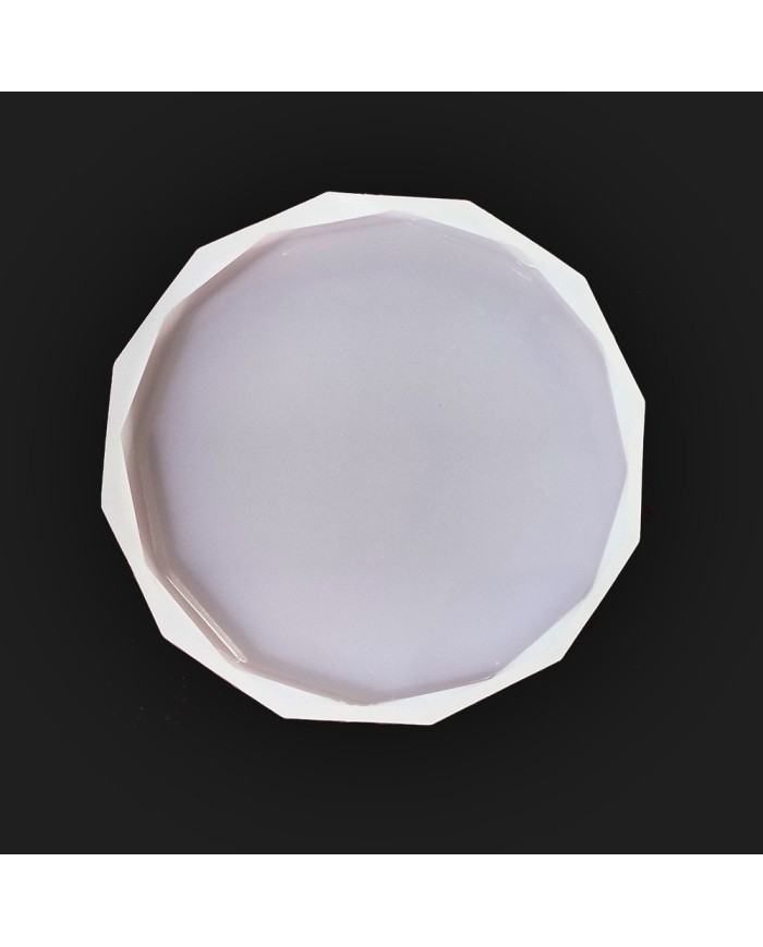 Köşeli Daire Reçine Epoksi ve Beton Kalıbı - Çok Köşeli-Kod:144