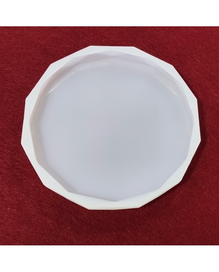 Köşeli Daire Reçine Epoksi ve Beton Kalıbı - Çok Köşeli-Kod:144