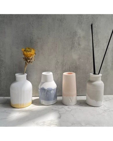 Sıska Saksı Silikon Beton Kalıbı Kod:1194