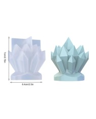 Çoklu Kristal  Epoksi ve Mum Silikon Kalıbı - Kod:401