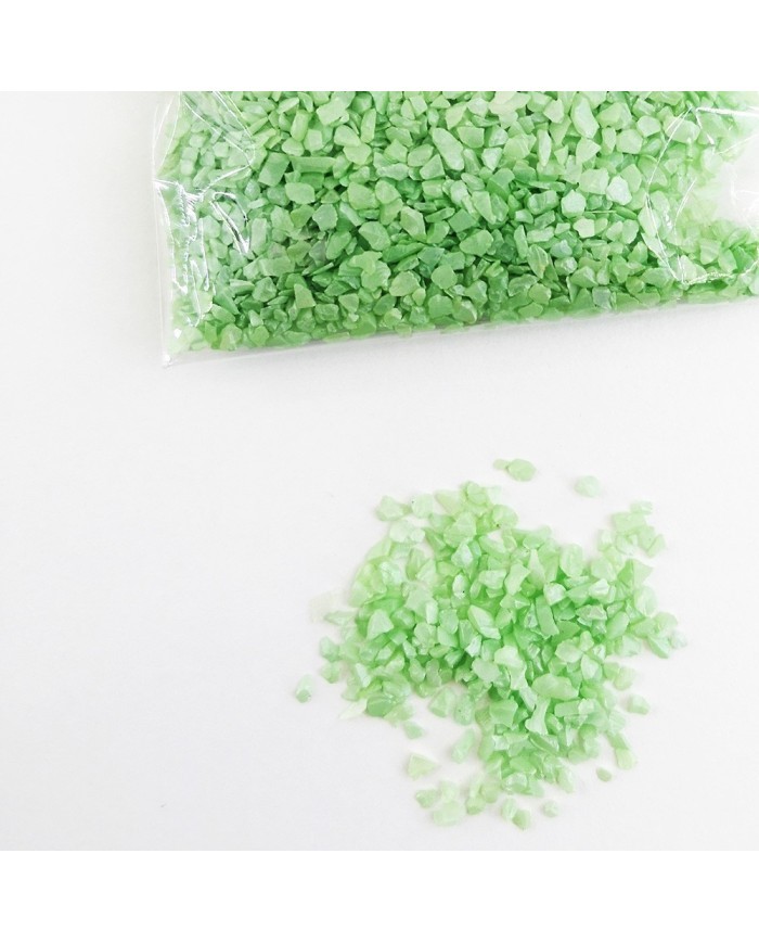 Kırık Taş Deliksiz Yeşil Siyah 25 gr