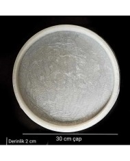 30 Cm Yuvarlak Tepsi - Hobi Silikon Kalıbı SN36 - Kod: