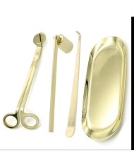 Gold Mum Bakım Seti ( Makas,Söndürücü,Raf Plakası,Fitil Çekici)