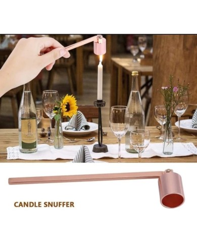 Rose Mum Bakım Seti ( Makas,Söndürücü,Raf Plakası,Fitil Çekici)