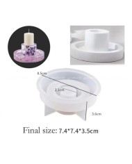 Küçük Mum Altlığı - Hobi Silikon Kalıbı - Kod:413