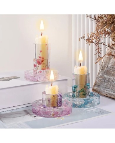 Küçük Mum Altlığı - Hobi Silikon Kalıbı - Kod:413