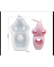 Bodur Çam Mum- Hobi Silikon Kalıbı - Model:2 -Kod:303