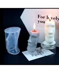 Maoi Heykel Mum- Hobi Silikon Kalıbı - Kod:1093