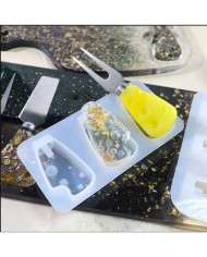 Peynir Bıçağı Silikon Seti - Hobi Silikon Kalıbı -Kod:459/Set:1