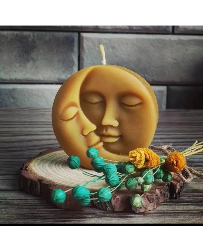 Ay Sevdası Mum Kalıbı - Hobi Silikon Kalıbı -Kod:532