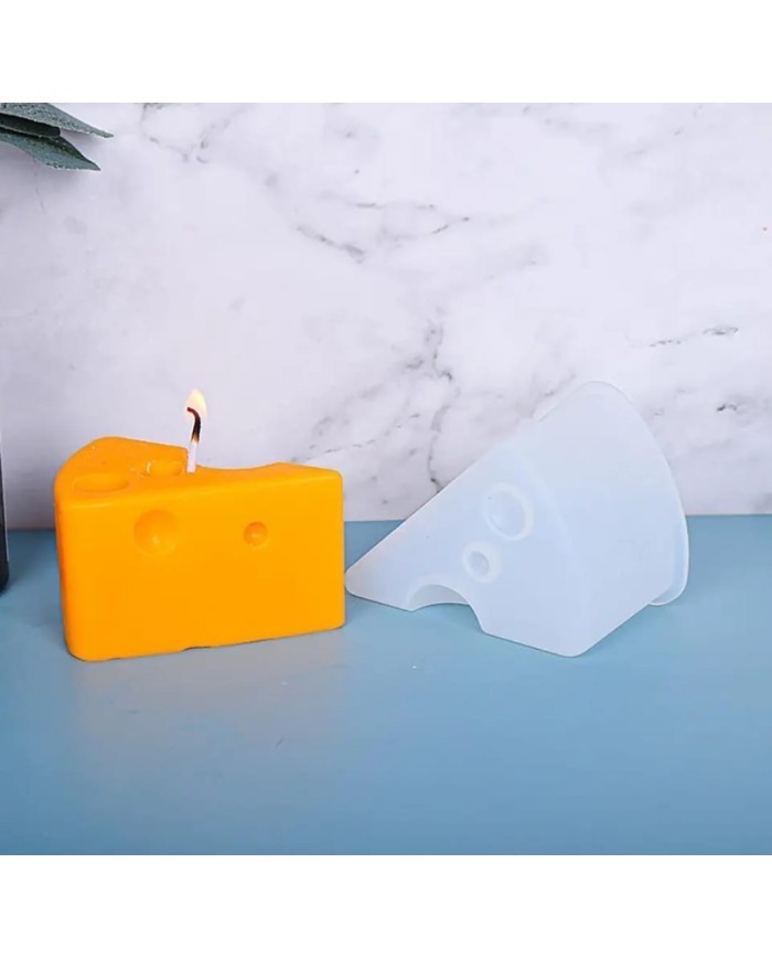 Üçgen Peynir  Mum Kalıbı - Hobi Silikon Kalıbı -Kod:412