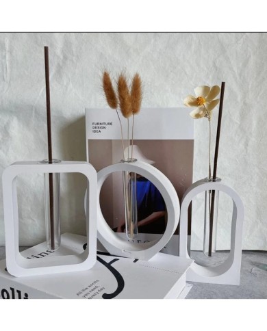 Oval İçi Boş Beton Saksı Kalıbı - Hobi Silikon Kalıbı -Kod:511