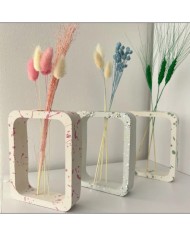 Dikdörtgen İçi Boş Beton Saksı Kalıbı - Hobi Silikon Kalıbı -Kod:510